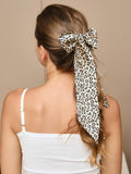 SilkSilky-CA 19Momme Pure Silk Scrunchie Leopard 005