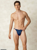 [Dark Blue] SilkSilky-CA Pure Silk Men's Underwear 004