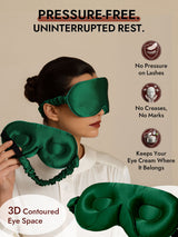 [Dark Green] SilkSilky-CA 22Momme Eye Mask 003
