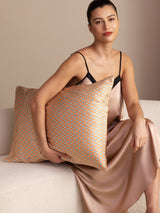 [Yellow Heart Geo] SilkSilky-CA Pillowcase 004