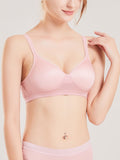 SilkSilky CA Silk Knitted Bra Pink 001