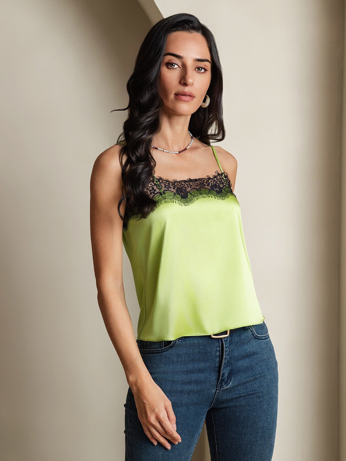 SilkSilky-CA 19Momme Silk Camisoles MintGreen 004