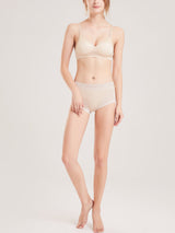 [Beige] SilkSilky-CA Silk Jersey Bra 004