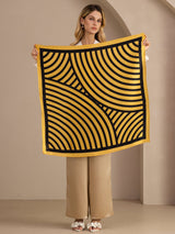 [Yellow Arcs] SilkSilky-CA Scarf 004