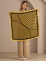 [Yellow Arcs] SilkSilky-CA Scarf 004