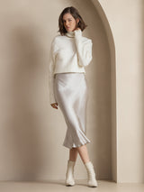 [Light Gray] SilkSilky-CA Skirt 005