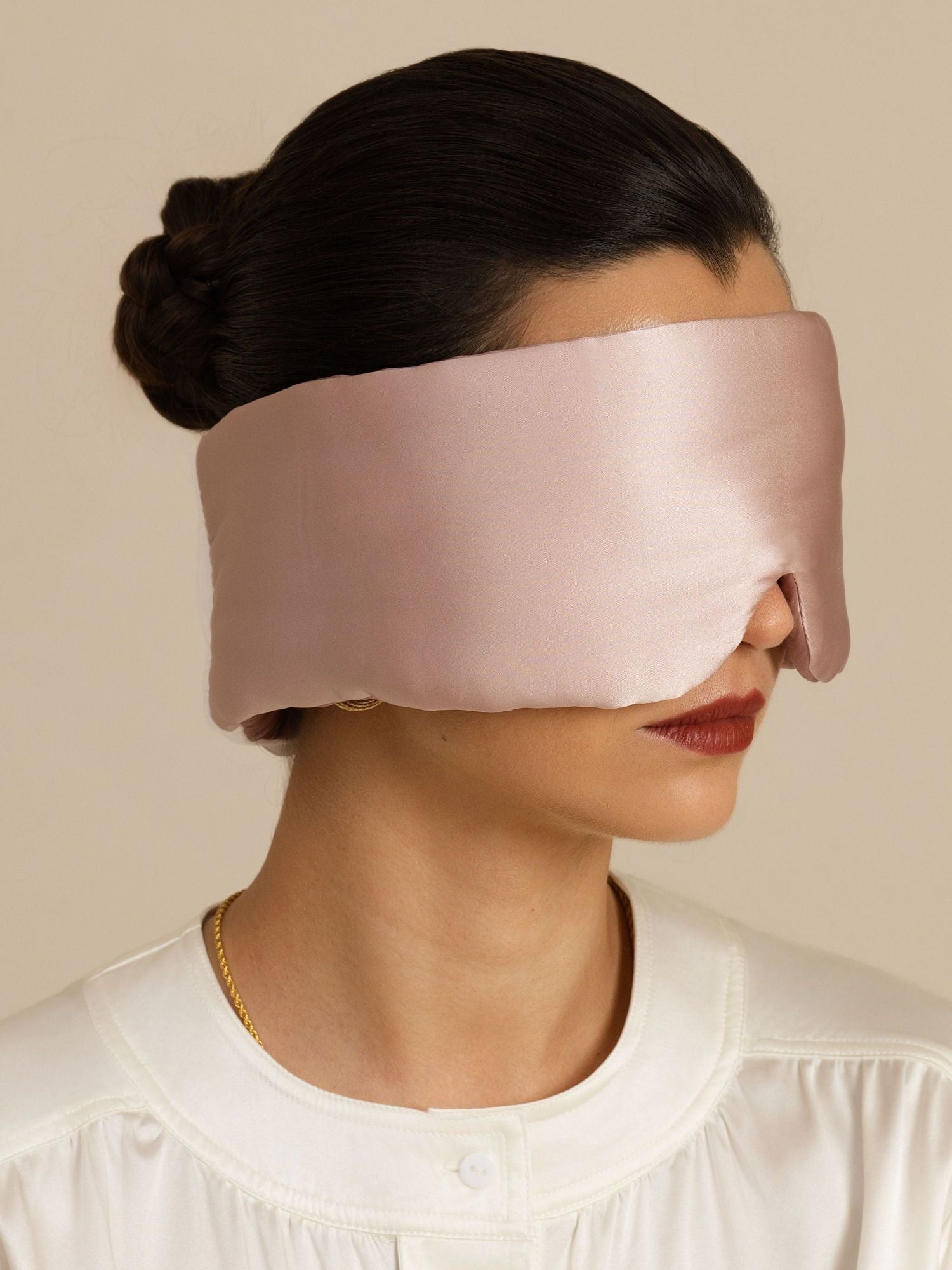 [PaleMauve+LightPink] SilkSilky-CA Eye Mask 001