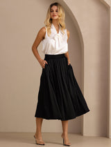 [Black] SilkSilky-CA Skirt 003