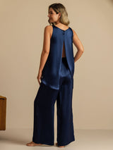 [Dark Blue] SilkSilky-CA Sleeveless Scoop Neck Camisole 007