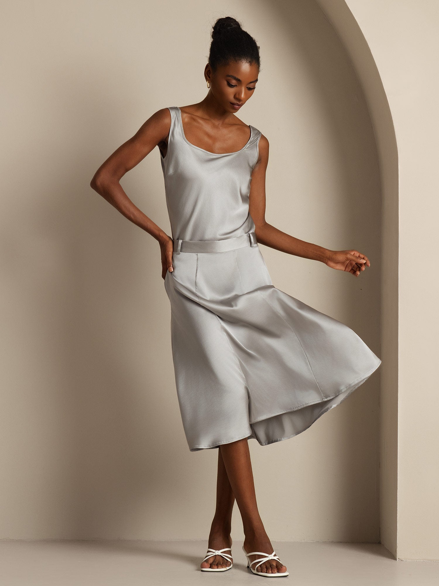 [Griffin Gray] SilkSilky-CA 19Momme Silk U Neck Camisole 006,