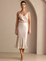 [Beige] SilkSilky-CA Skirt 005