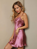 SilkSilky-CA Pure Silk Sleeveless Sweetheart Neck Nightgown PaleMauve 006