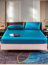 [Teal] SilkSilky-CA 22Momme Bedding Set 001