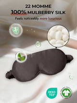 [Dark Gray] SilkSilky-CA 22Momme Eye Mask 006