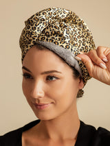[Leopard] SilkSilky-CA Hair Towel Wrap 003