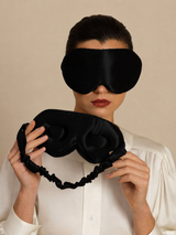 [Black] SilkSilky-CA Eye Mask 001
