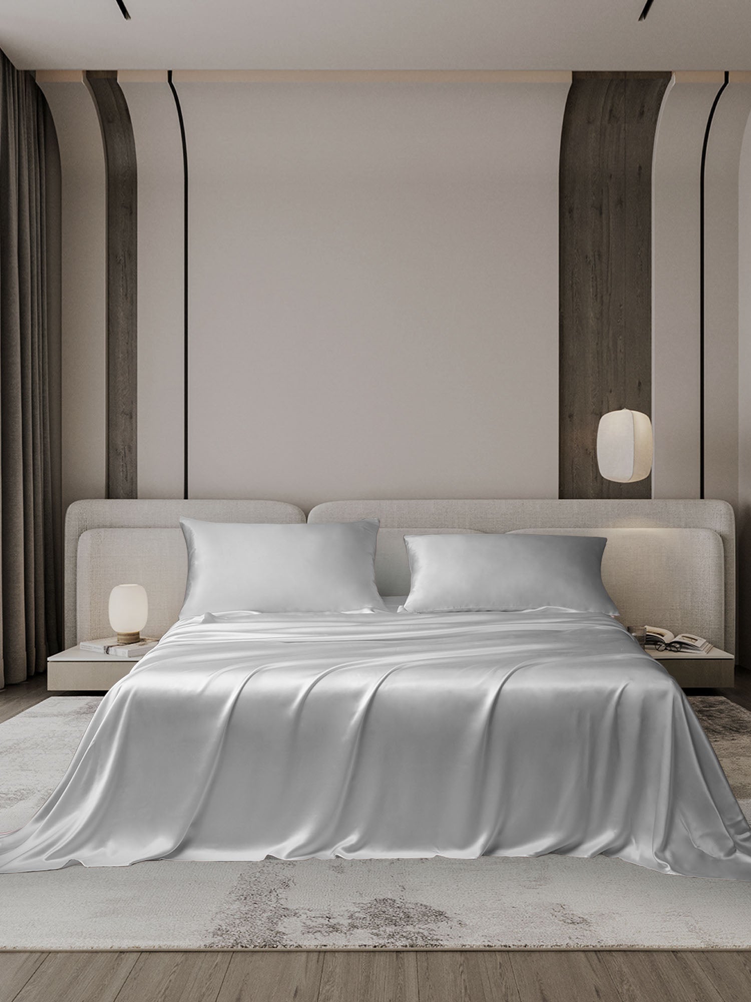 [Silver] SilkSilky-CA 25Momme Bedding Set 001