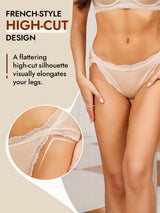 [Beige] SilkSilky-CA 100% Silk Jersey Panty 006