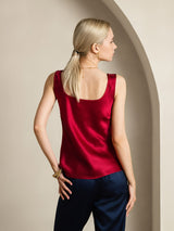 [Wine] SilkSilky-CA Sleeveless Camisole 002
