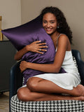 SilkSilky CA 30Momme Pure Silk Pillowcase DeepPurple 001