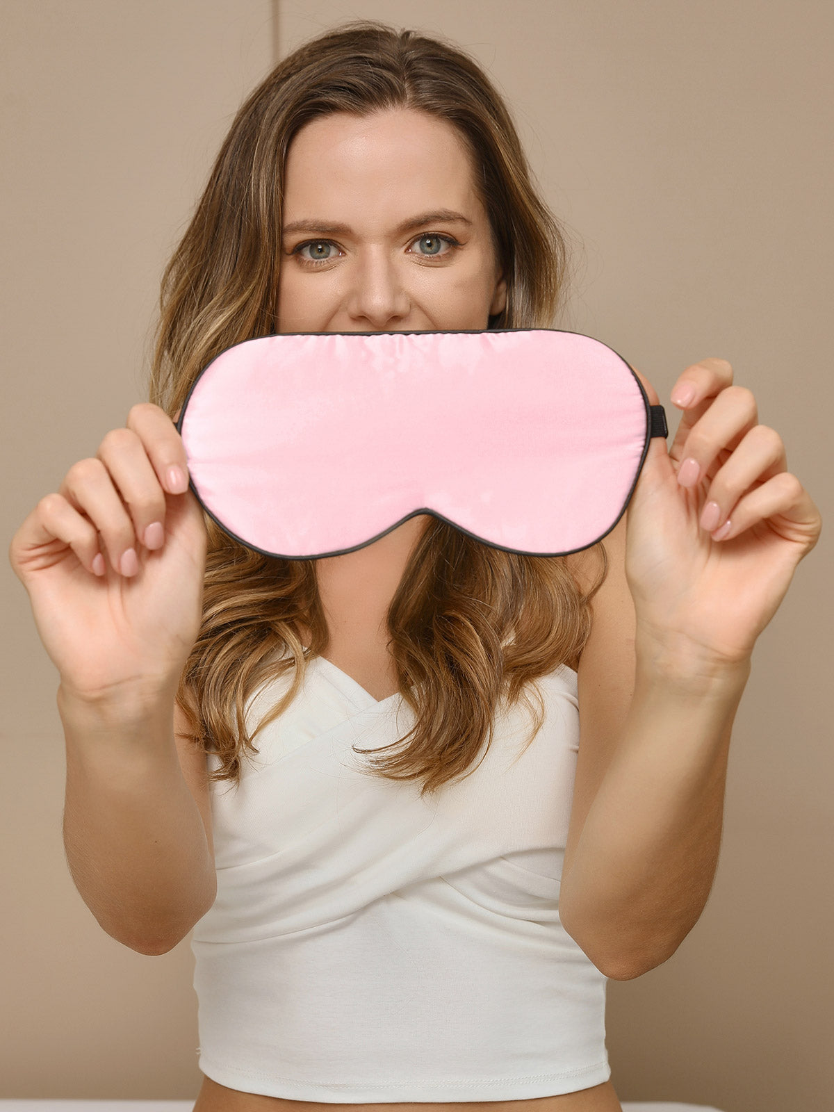 [Light Pink] SilkSilky-CA 19Momme Pure Silk Eye Mask 004