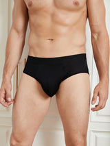 [Black] SilkSilky-CA 100% Silk Jersey Men's Underwear 005