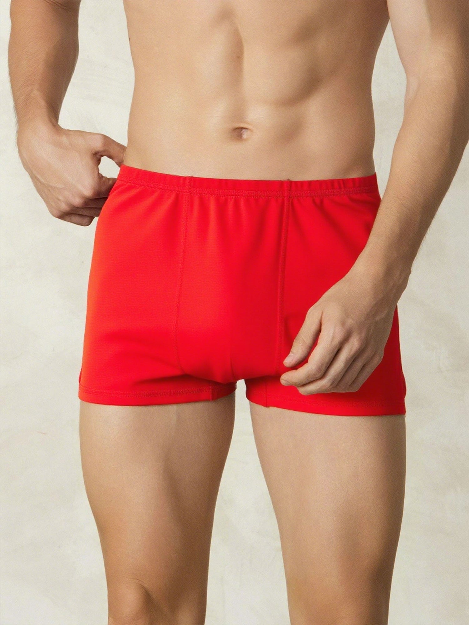 [Red] SilkSilky-CA Silk Knitted Mens Underwear 002
