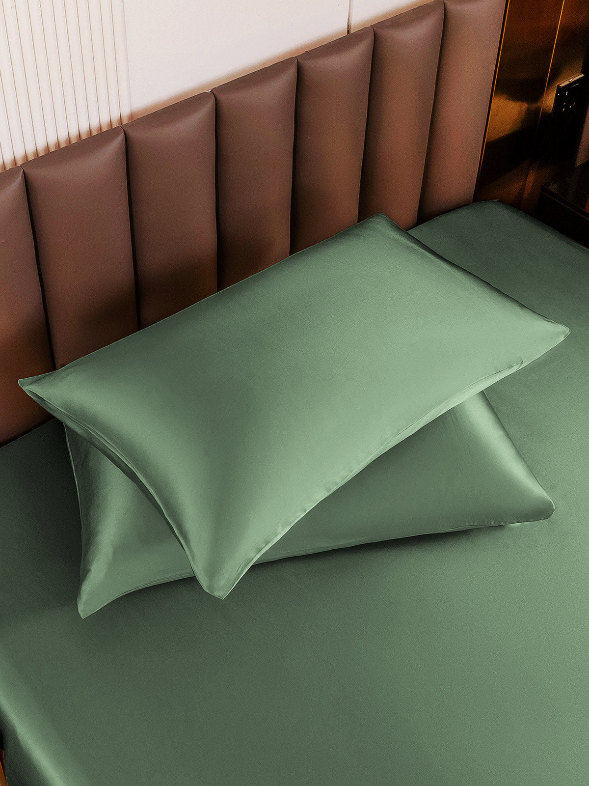 SilkSilky CA 30Momme Pure Silk Pillowcase GrayishGreen 007