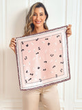 SilkSilky CA Pure Silk Scarf Pink 005