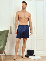 [Dark Blue] SilkSilky-CA Mens Sleep Bottoms 005