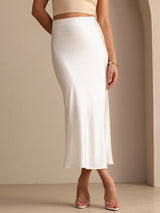 [Ivory] SilkSilky-CA Skirt 001