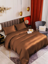 [Coffee] SilkSilky-CA 19Momme Bedding Set 001