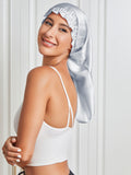 SilkSilky CA Pure Silk Sleep Cap Silver 004