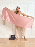 SilkSilky CA Pure Silk Scarf Pink 004