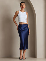[Dark Blue] SilkSilky-CA Skirt 004