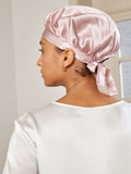 SilkSilky CA Pure Silk Sleep Cap Pink 004