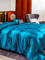 [Teal] SilkSilky-CA 25Momme Duvet Covers 001