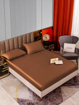 [Coffee] SilkSilky-CA 22Momme Bedding Set 002