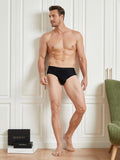 SilkSilky CA Silk Knitted Mens Underwear Black 006