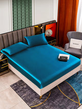 [Teal] SilkSilky-CA 25Momme Bedding Set 001