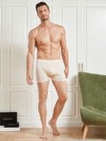 SilkSilky CA Silk Knitted Mens Underwear Beige 004