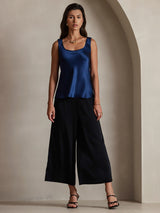 [Dark Blue] SilkSilky-CA Sleeveless Camisole 001