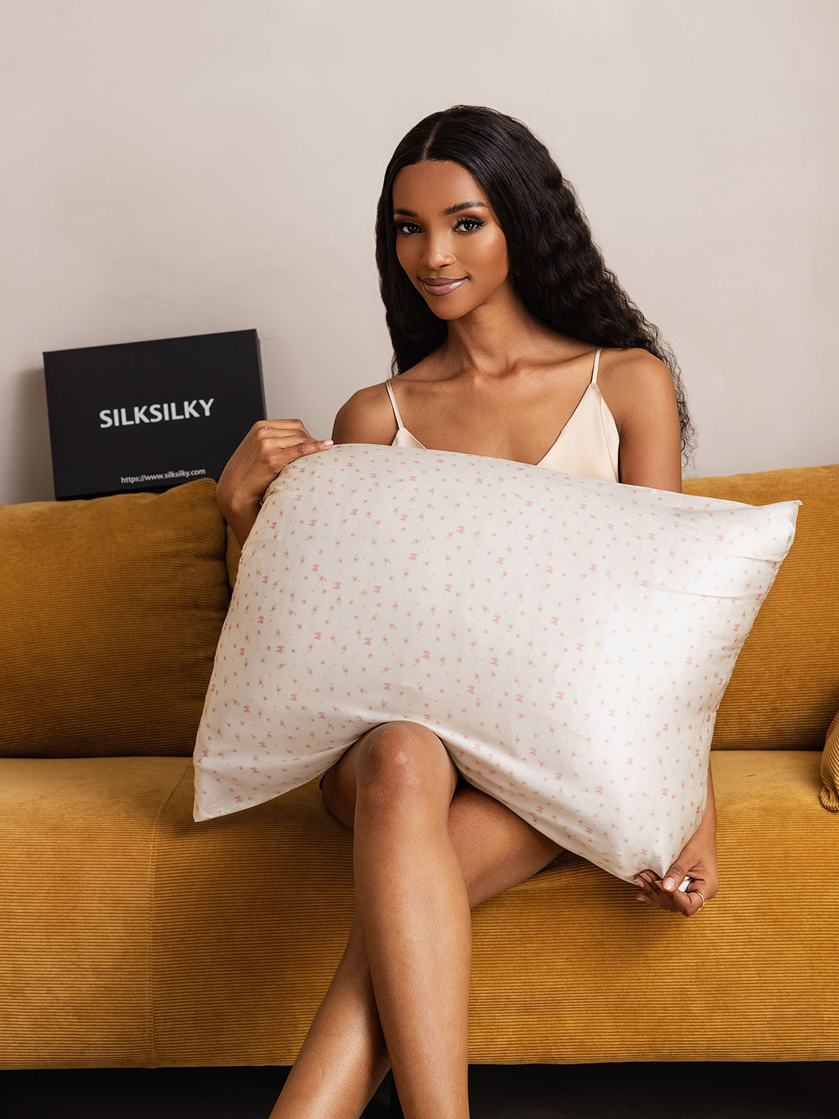 100% Organic Pure Silk Printed Pillowcase