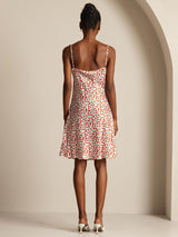 [Cherry] SilkSilky-CA Pure Silk V Neck Dress 002,