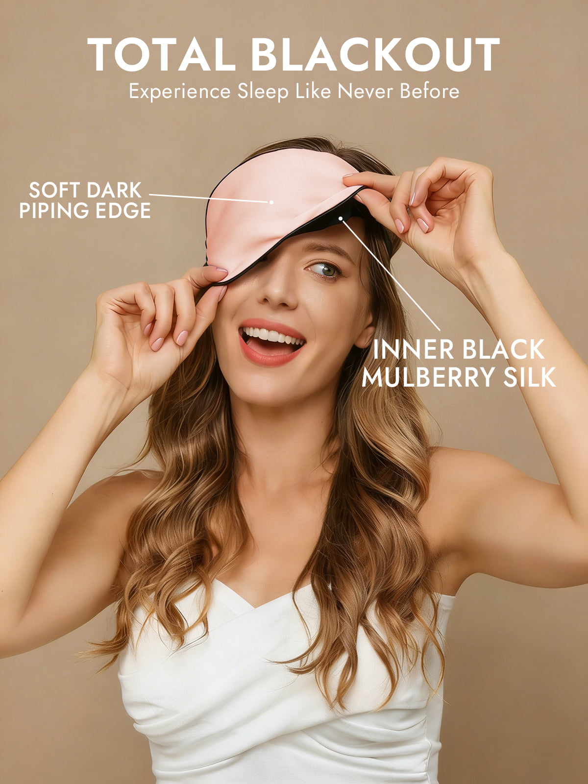 [Pink] SilkSilky-CA 19Momme Pure Silk Eye Mask 002