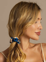 [Navy Dragon] SilkSilky-CA Scrunchie 005