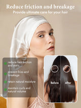 [White] SilkSilky-CA Sleep Cap 004