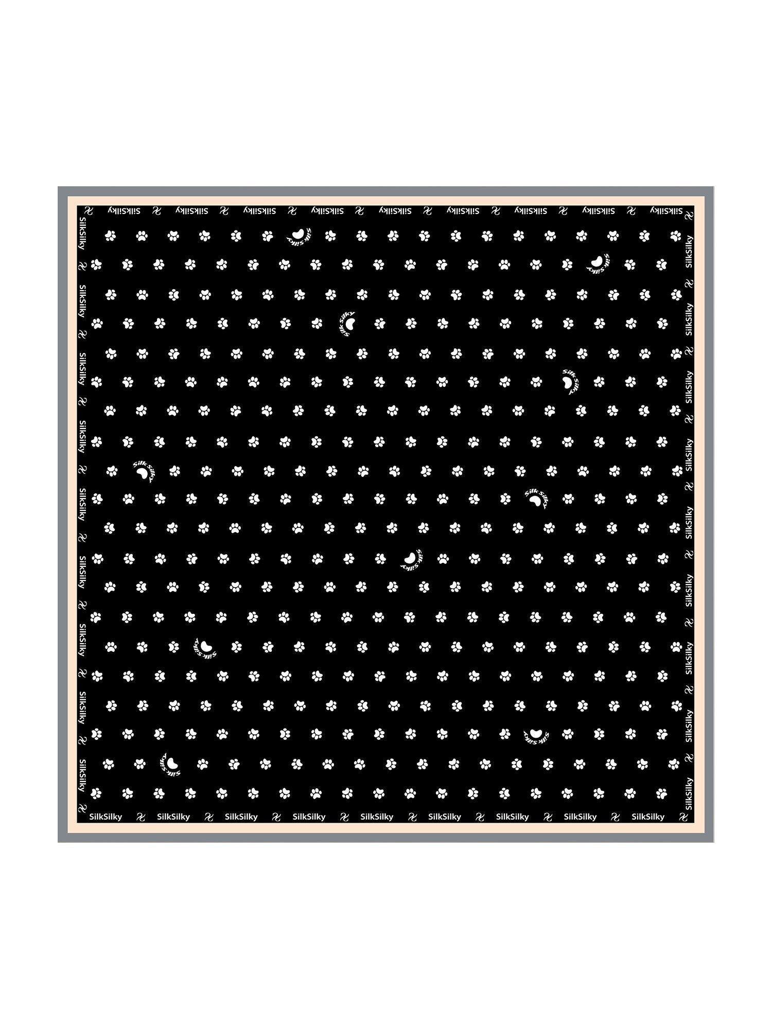 [Black] SilkSilky-CA Scarf 001