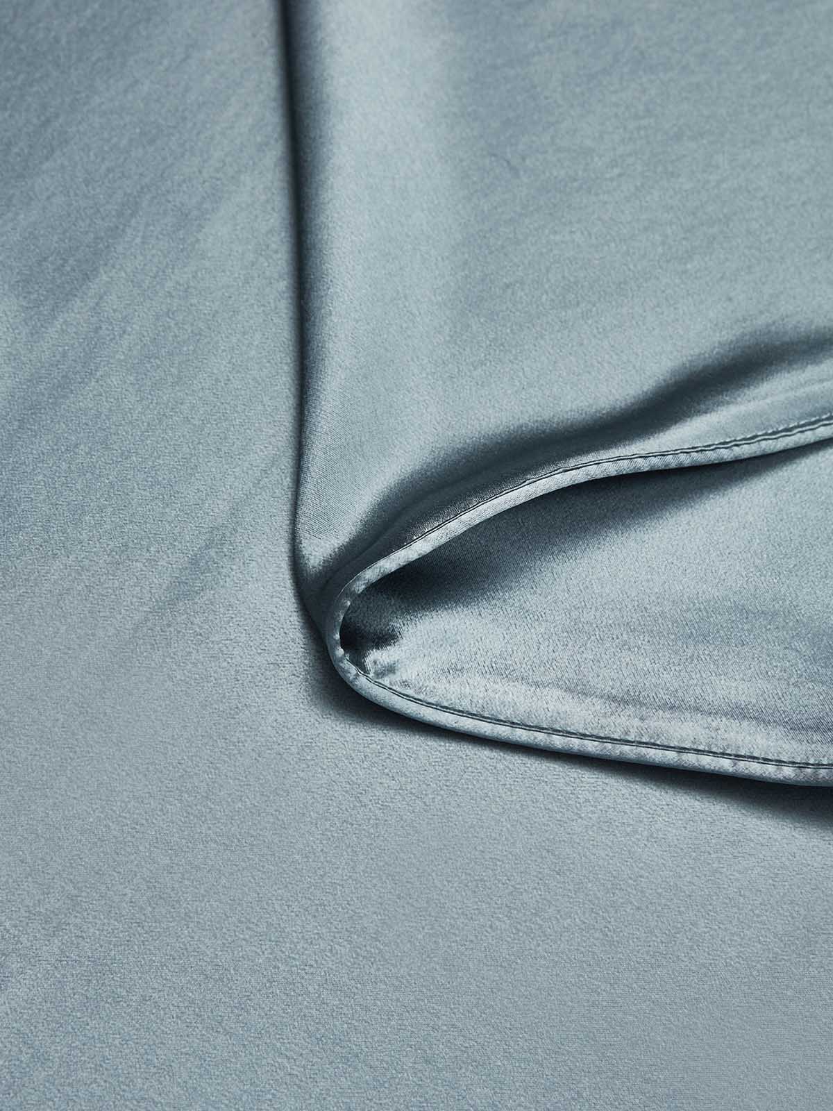 [Grayish Blue] SilkSilky-CA 22Momme Pure Silk Duvet Cover 004