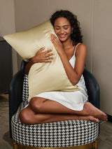 [Khaki] SilkSilky-CA 22Momme Pure Silk Pillowcase 002